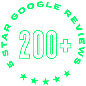 200+ reviews badge
